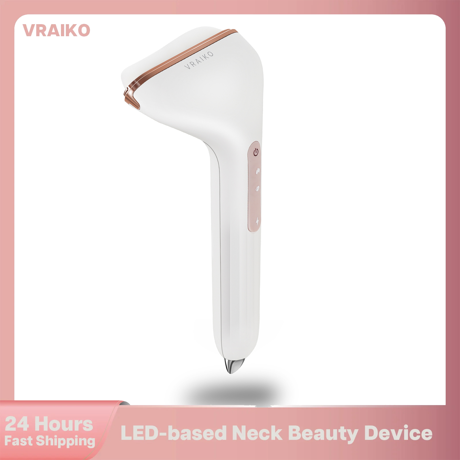 Aurora-X Handheld Gua Sha Device, White Jade Neck Face Massager with Thermal, Vibration and Acupressure Tail, for Face Sculpting