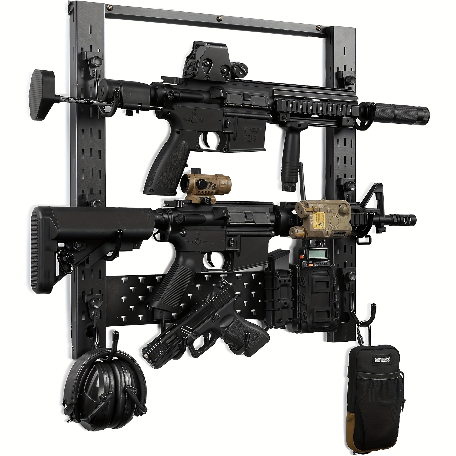 NEW Versatile Indoor wall mounted rifle holder helmet headset tactical accessories display rack for Organize Guns Helmets Vests