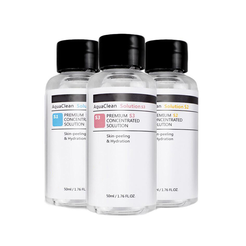 3Pcs Deep Facial Skin Cleaning Solution Hydration Facial Machine As1 Sa2 Ao3 Small Bubble Peeling Solution Aged Keratin Removal