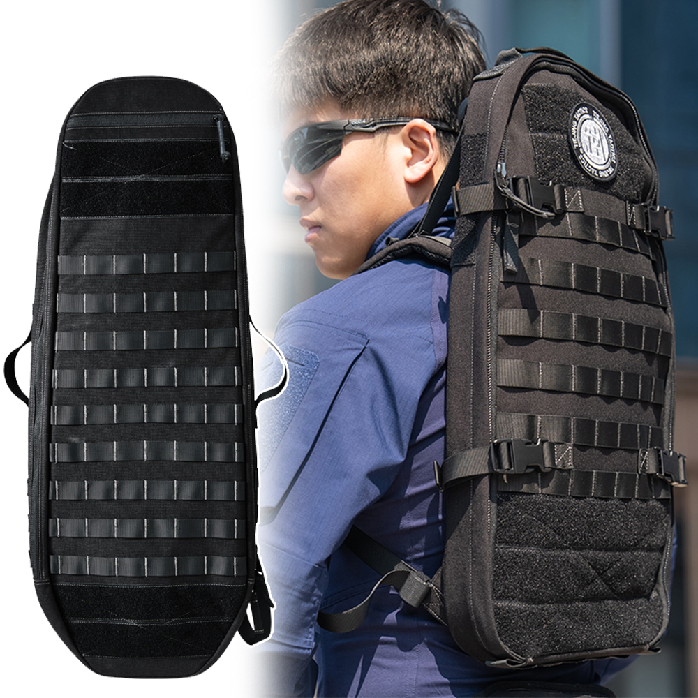 Tactical Quick Response Gun Bag 1000d Nylon  Molle System Breathable Cushioning Gun Bag For Outdoor Special Forces Duty Training