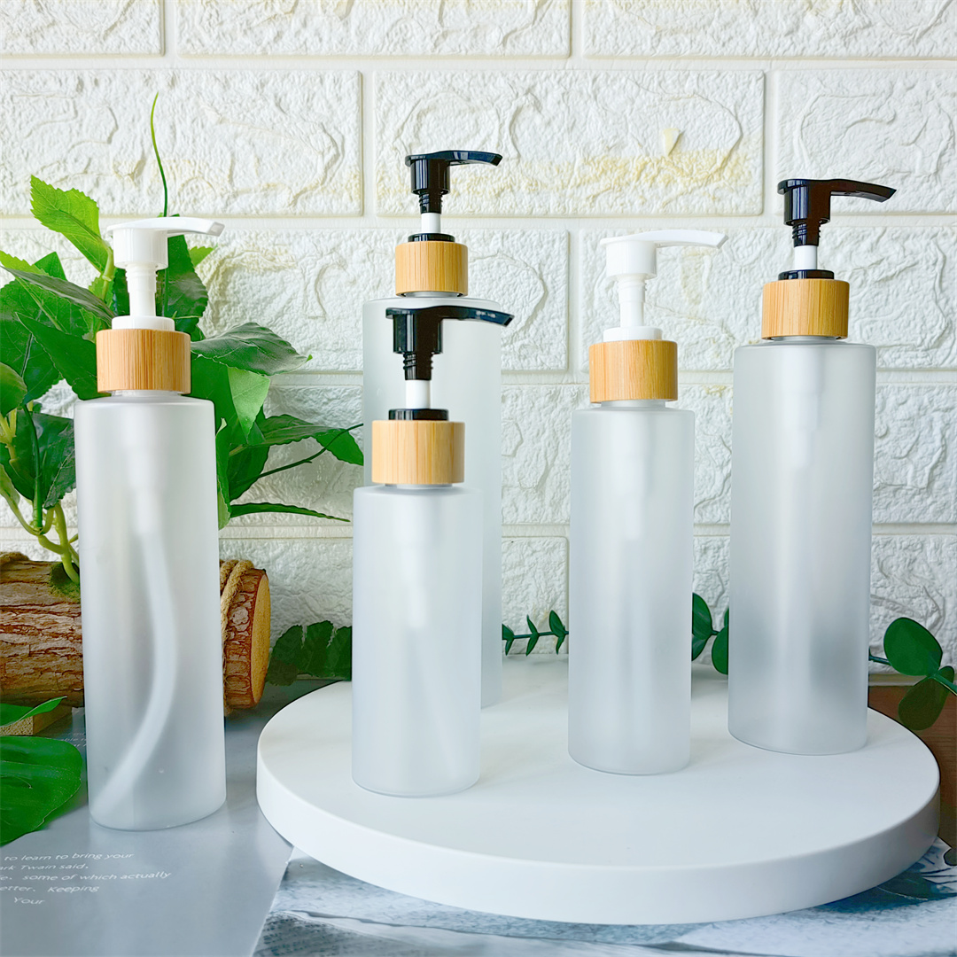 3Pcs PET Plastic Containers With Lids Emulsion Hand Sanatizer Soap Cosmetics Travel Bottle Set Empty Shower Gels Pump Dispenser