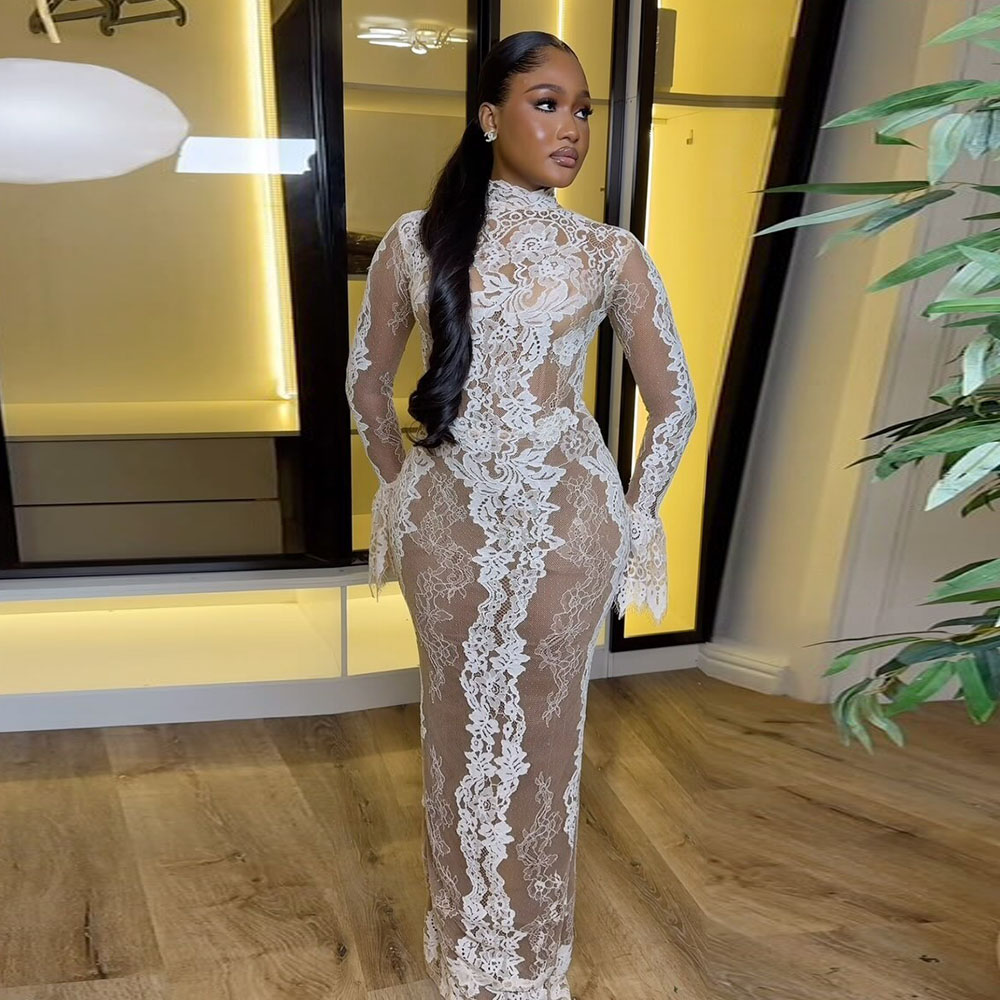 Modest Lace Mermaid Wedding Dress 2025 Long Sleeves Applique Bridal Gowns Vestidos De Novia Customized