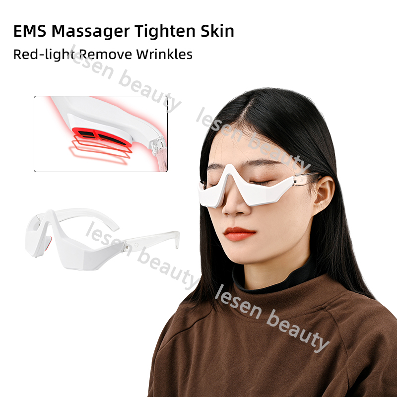 New Red Light Therapy Anti-Aging Eye Massager Eye Care Eyes Fatigue Relief Relaxation Relieve Dark Circles EMS Eye Massager