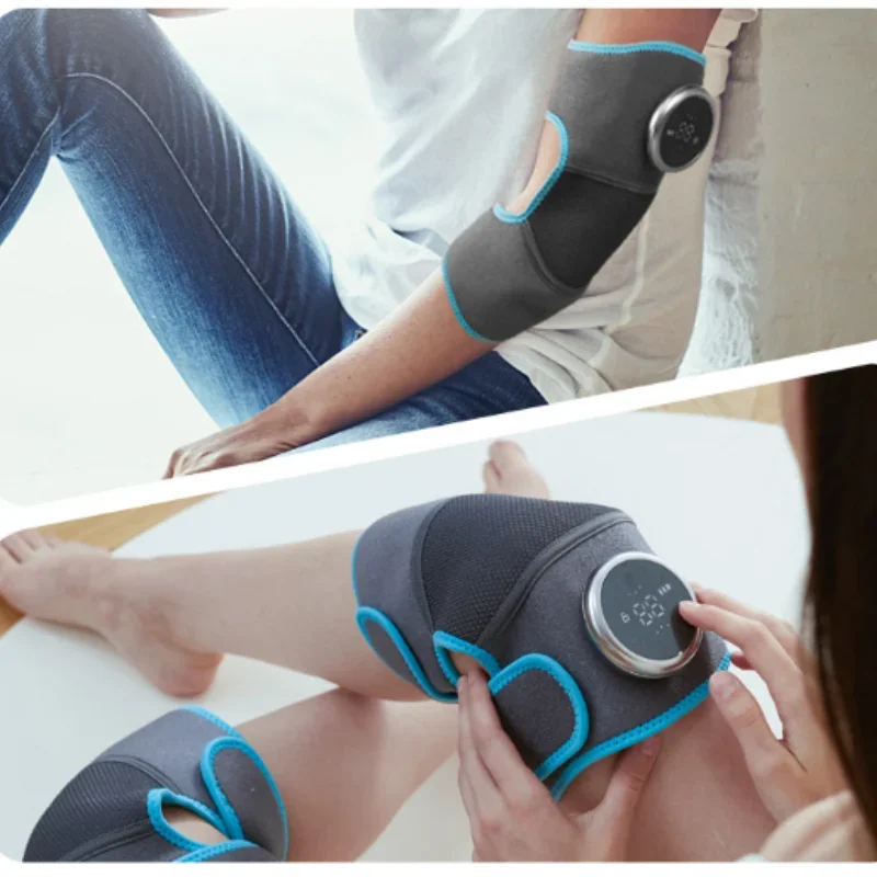 Electric Knee Massager Heated Shoulder Vibrating Massage Pad for Physical Therapy Leg Arthritis Elbow Muscle Relaxation Therapy