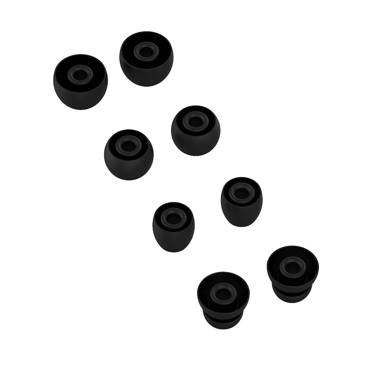 8pcs Earphone Earbuds Cover Flexible Waterwashable Silicone Tip Case for Headset Accessories Sound Isolating Hunting