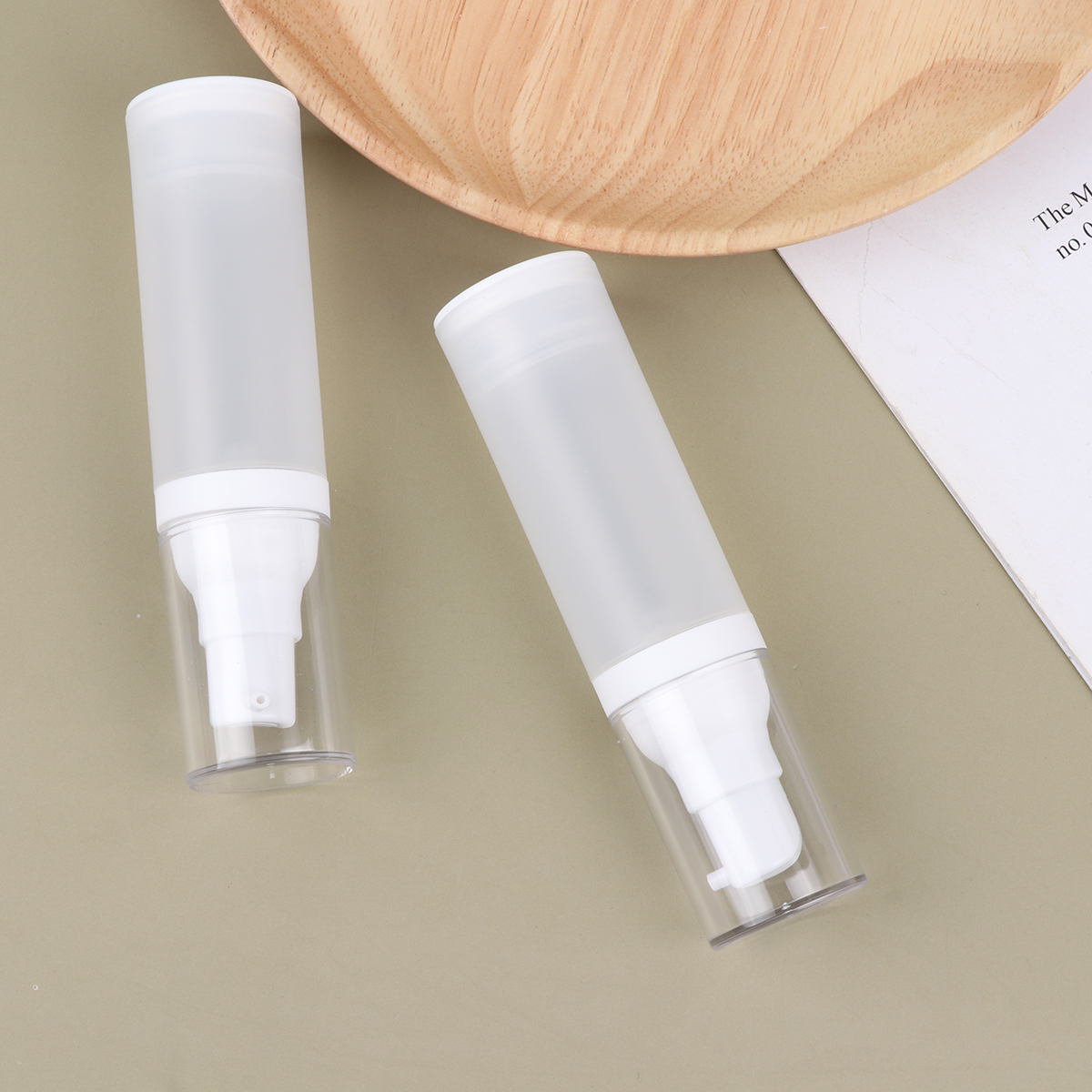 3 Pcs Bottles Mini Travel Toiletries Leakproof Plastic Emulsion Lotion Storage Dispenser Empty Skincare Container