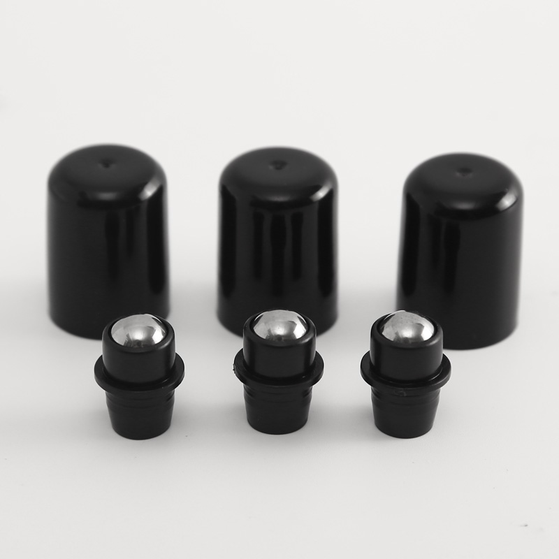 50pcs/lot 18mm Steel Bead Ball Plug for 10ML 15ML 30ml 50ml Glass Perfume Roller Roll on Bottle, Metal Roller Stopper with lids