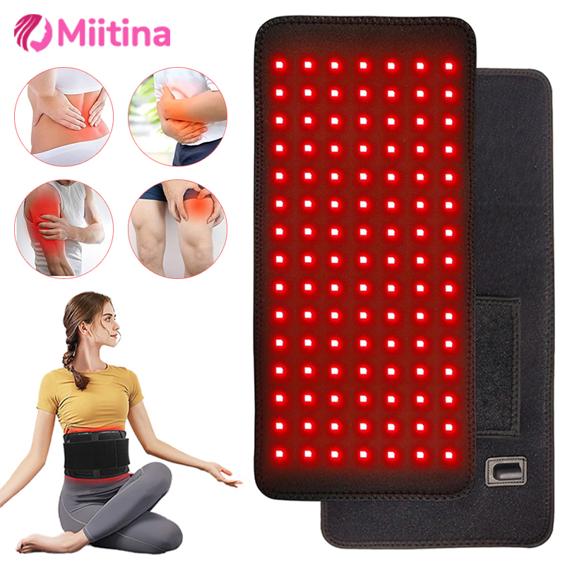 120PCS LED 660nm 850nm Red Infrared Light Therapy Pad for Body Relaxation Back Knee Hands Feet Relief care Fatigue Health Care