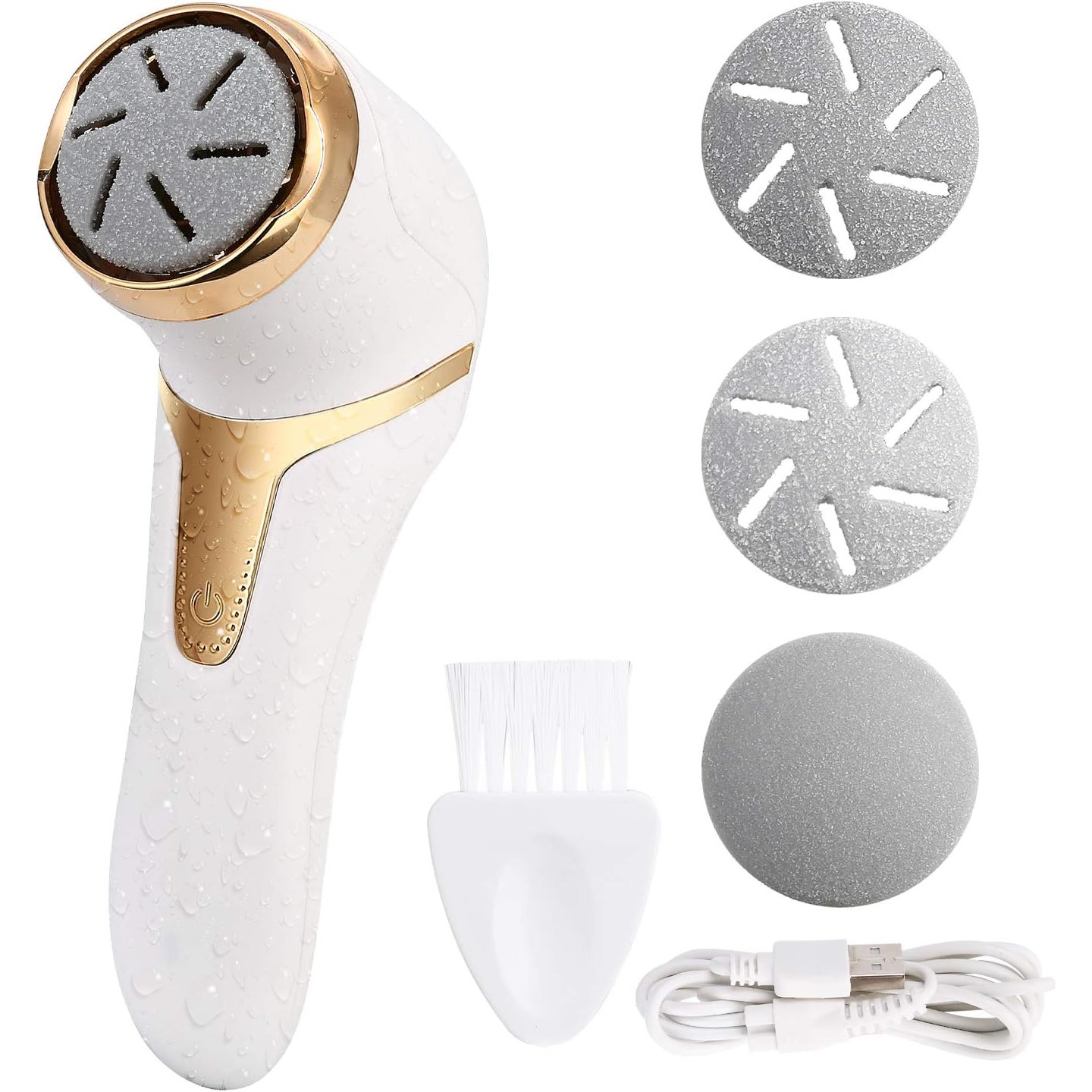 BESTBOMG Electric Foot File Rechargeable Waterproof Callus Remover for Foot Care