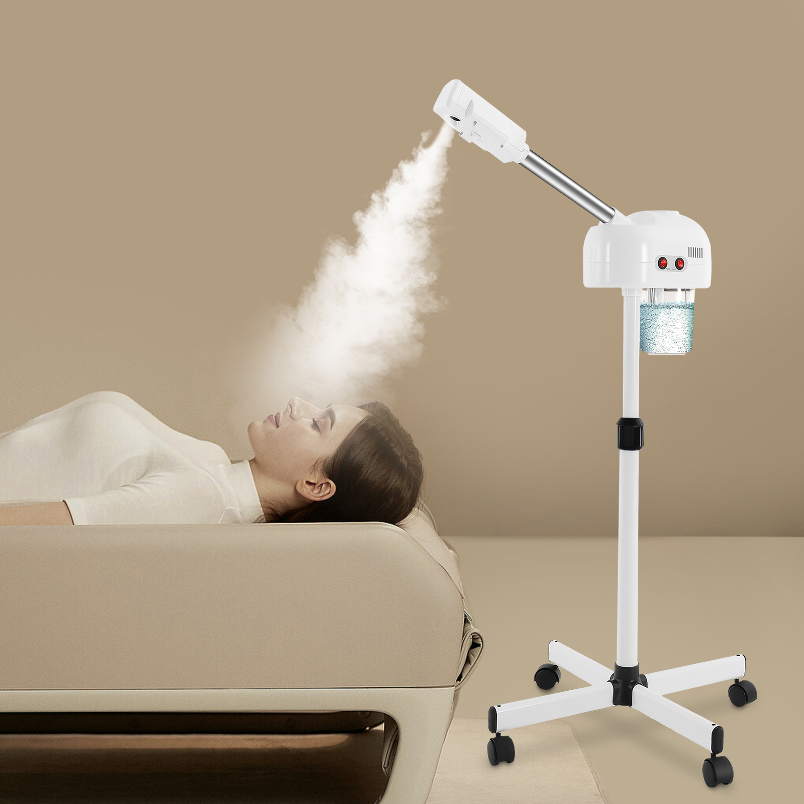 0.2 Gal Large-capacity Facial Steamer, Skin Care Equipment with Rubber Stopper for Most Skin Types Including Oily, Neutral