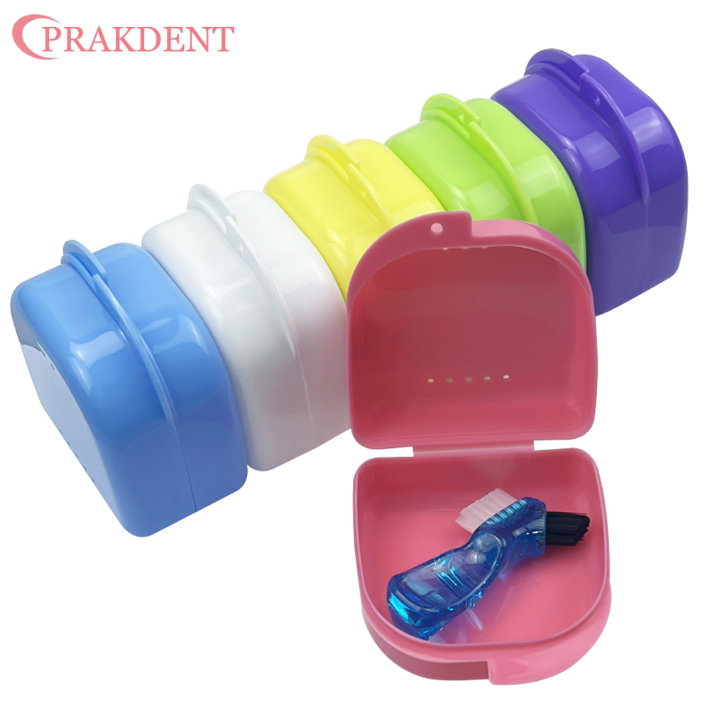 Dental Orthodontic Braces Invisible Braces Storage Boxes Dentures Portable Storage Boxes With Holes False Teeth Protective Case