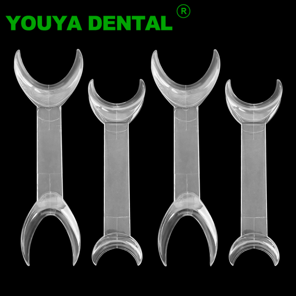4pcs Dental Double-Headed Intraoral Cheek Lip Retractor Mouth Opener Orthodontic Intraoral Mouth Expanders Dentistry Materials