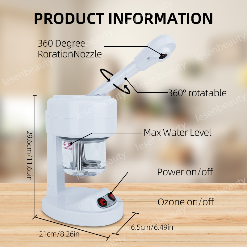 Facial steam machine ion sprayer advanced ozone steam skin care beauty salon spa and household facial moisturizing clean Lesen
