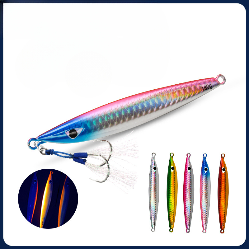 1pcs 3D Print Majorcraft Artificial VerticalSpoon Bait 120g150g180g Carp Spinning Sea Fishing ltemsMetal Fast Sinking Jigparag