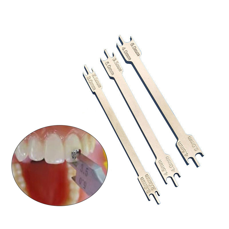 Dental Orthodontic Brackets Positioner Stainless Steel Rod Bracket Placement Gauge Locator Dental Orthodontic Instruments Tool