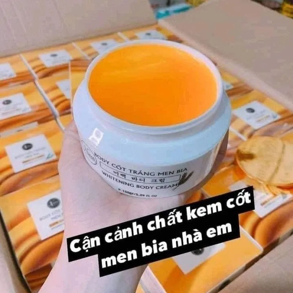 Kem Dưỡng Trắng Body Cốt Trắng Men Bia Nicos 150g trắng sáng chuyên sâu, dưỡng ẩm mềm, mịn, body whitening moisturizing smooth