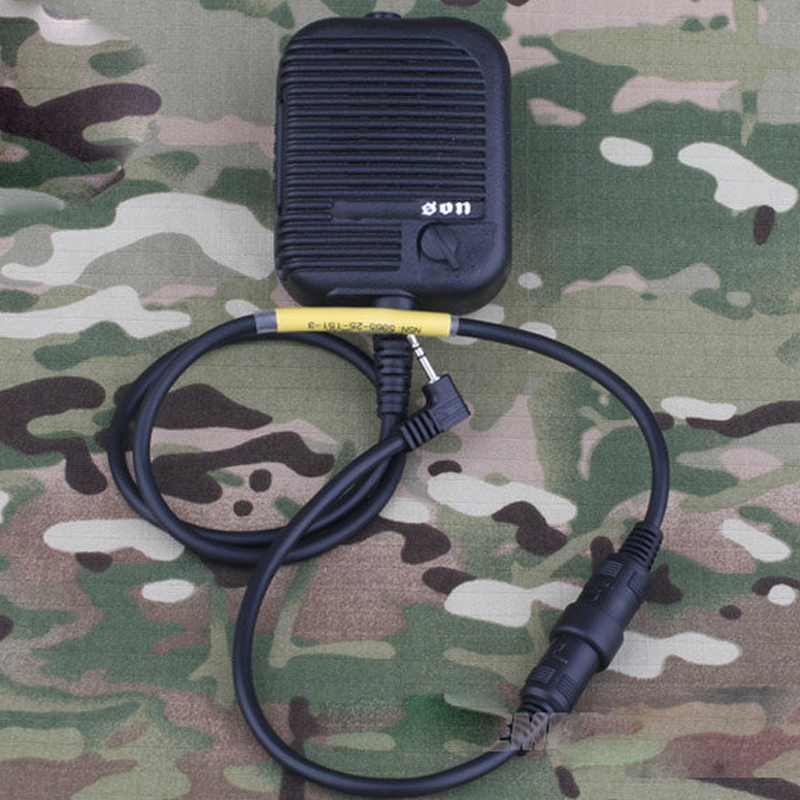 Emersongear Tactical For USMC Intercom PTT Radio Walkie Talkie Hunting Airsoft Outdoor Shooting Cycling Combat Hiking BK EM8957