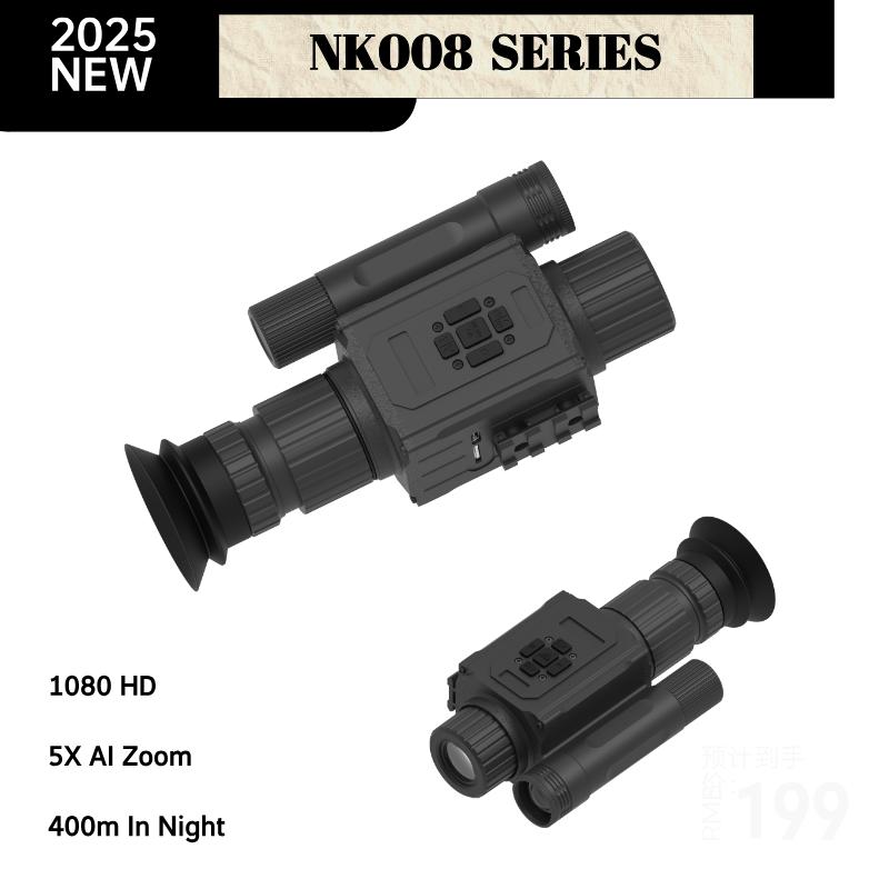 Megaorei NK008 4-Lens Night Vision 2025: 5X Zoom, 850/940nm IR, HD, 20mm Rail Scope​​ (125 chars)