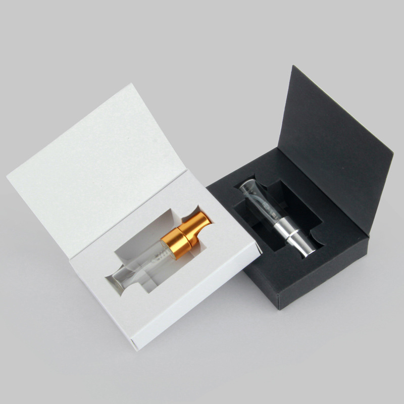 50pcs/lot 3ml Packaging Boxes mini Perfume Bottle With Atomizer And Glass Perfume Bottle Customizable