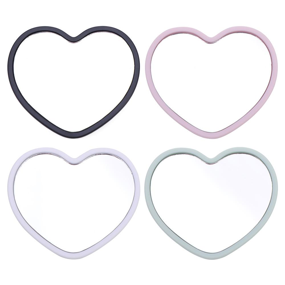 Single-sided Heart-shaped Mirror High-definition Handheld Handheld Mirror Little Beauty Make-up Mirror Student Dormitory