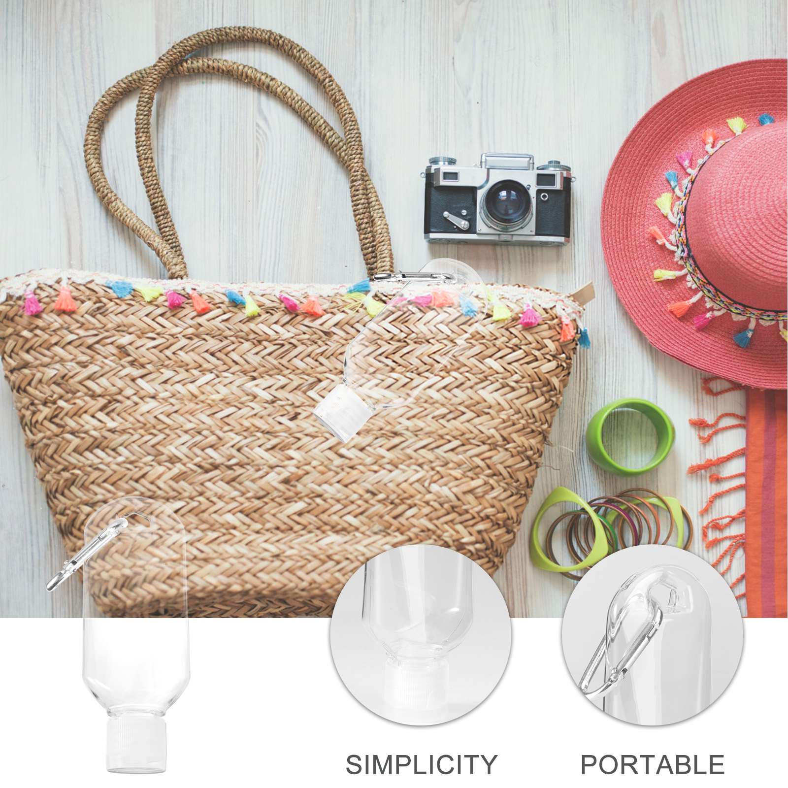 10 Pcs Bottles Durable Travel Size Hand Eco Friendly Bottles For Lotion Shampoo Body Wash Lotion Hooks