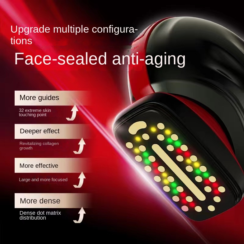 Household EMS microelectric pulse heating function essence introduction beauty instrument Facial massage firming