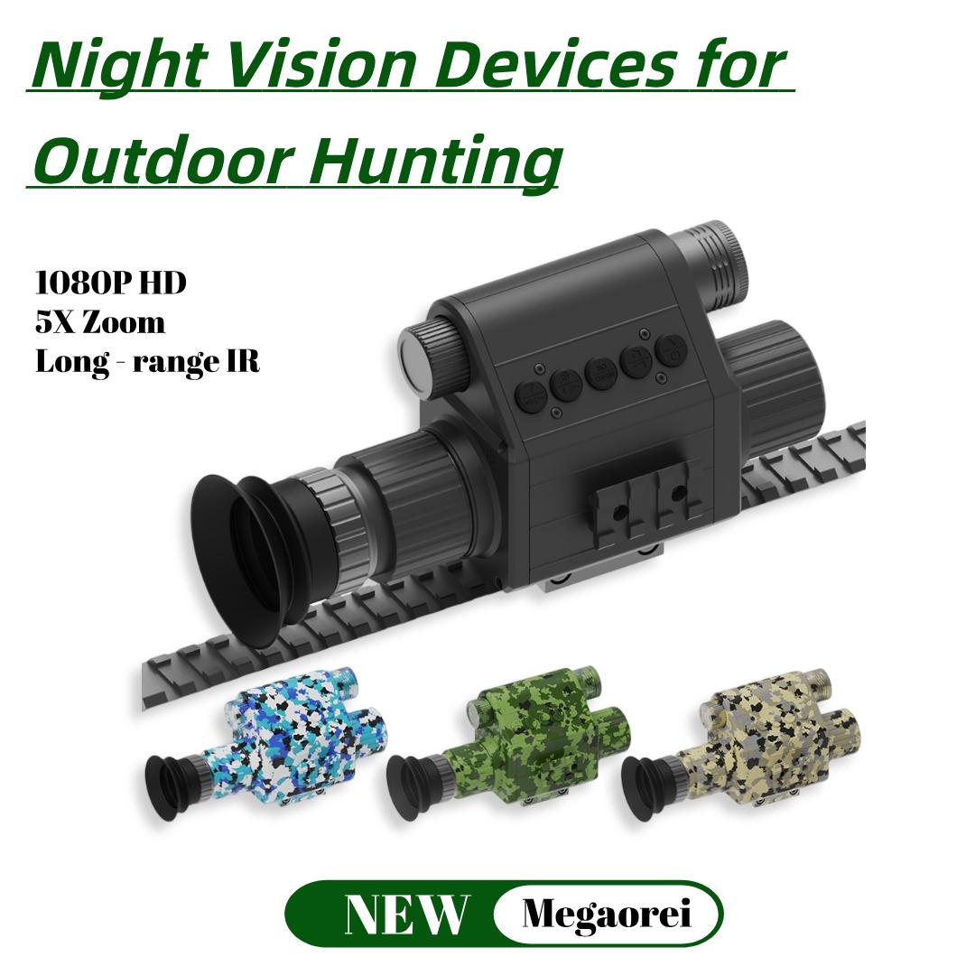 Megaorei M5 2025 Digital Night Vision Scope 1080P 5x Zoom Hunting Infrared Monocular