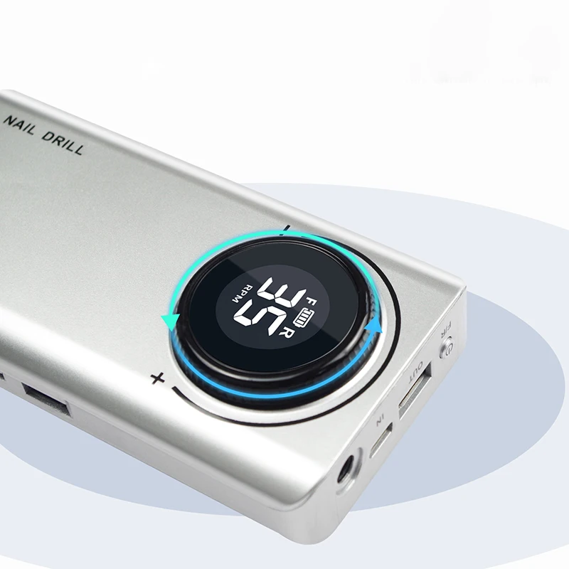 Hot popular Super Strong 35000rpm Manicure Pedicure Rechargeable Professional Electric Nail Drill machine With USB