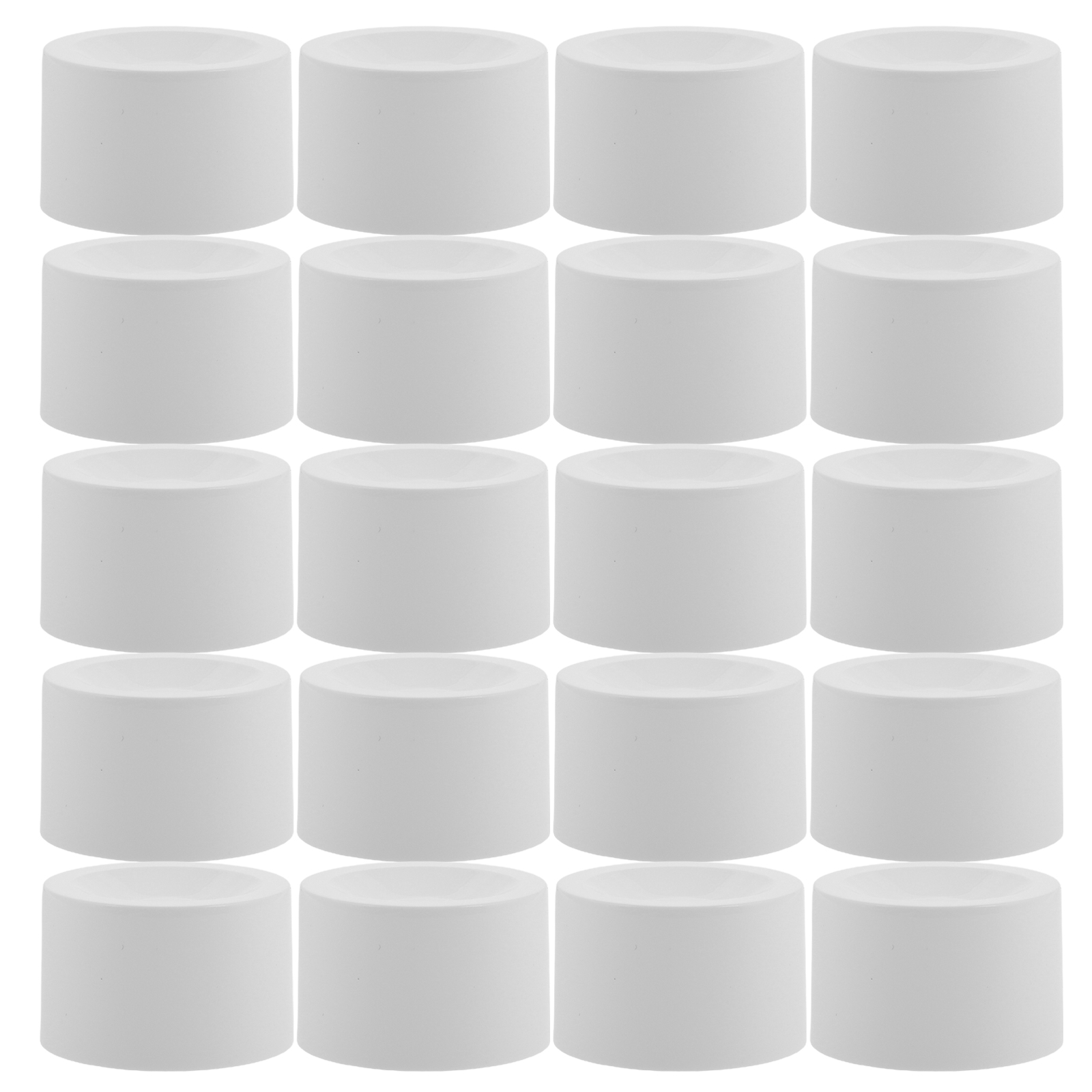 100 Pcs 38mm Replacement Caps for Facial Cleanser Toothpaste Bottles Leak Proof Durable Plastic Dispenser Bath Covers Home