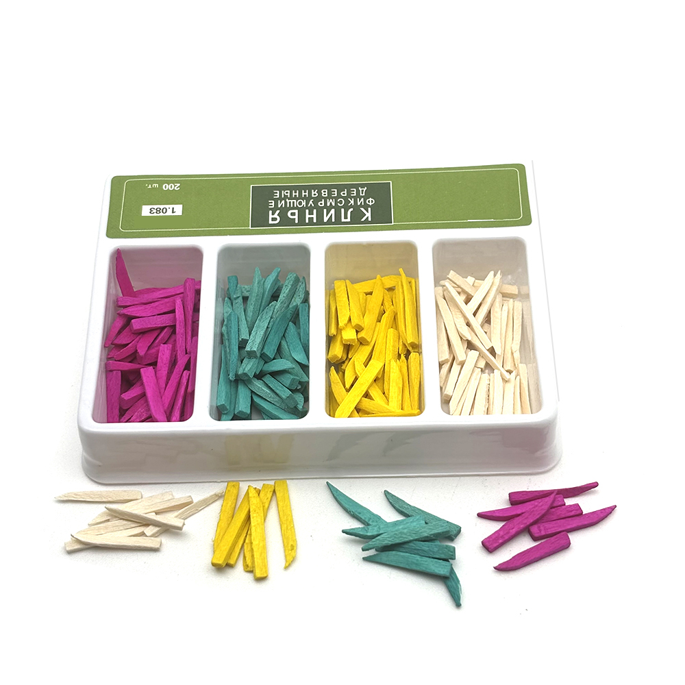 200PCS Dental Fixing Wooden Wedges Tooth Gap Wedges Disposable Restoration Interdental Wedges Dentistry Accessories