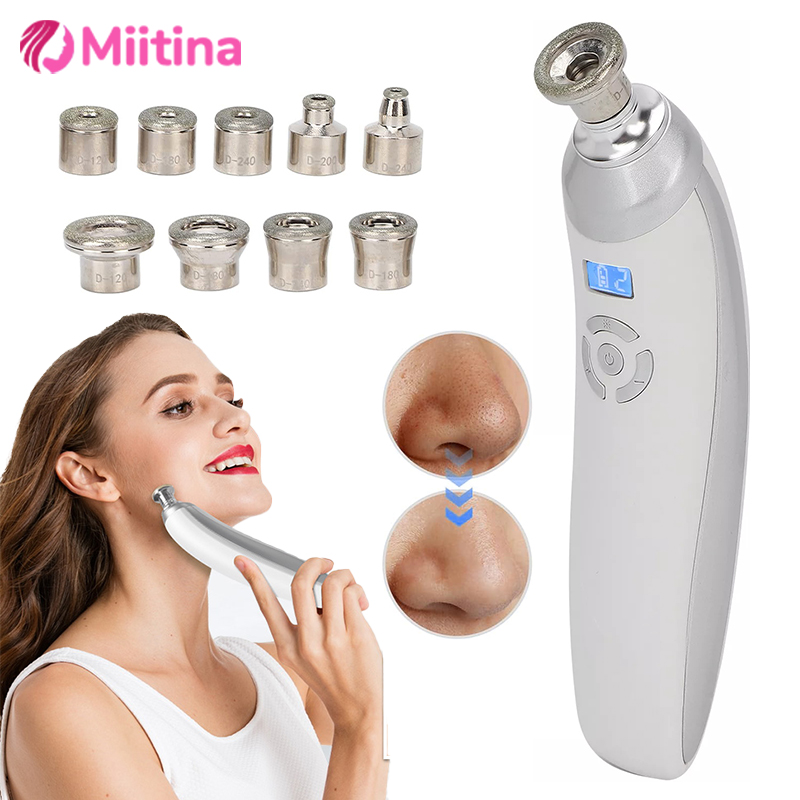 Handheld Electric Suction Blackheads God Instrument Face Pore Beauty Skin Care Face Deep Cleaning Diamond Dermabrasion Machine