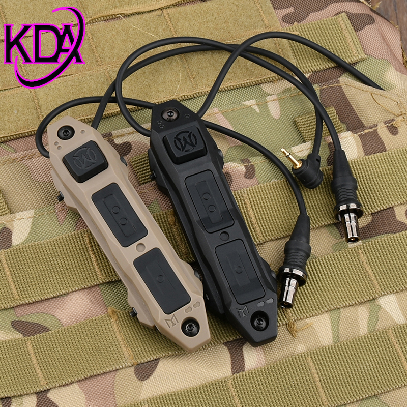 Wadsn Airsoft Pressure Switch For M300A M600C Flashlight Ngal DBAL-A2 PEQ-15 Laser Remote BUTTON Fit 20mm Picatinny Rail