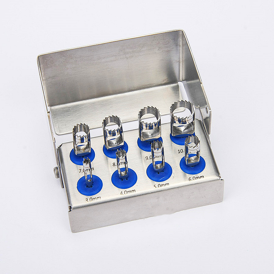 Dental Trephines Expander Drills Trimmer Graft Bone Implant Grafting Tissue Kit