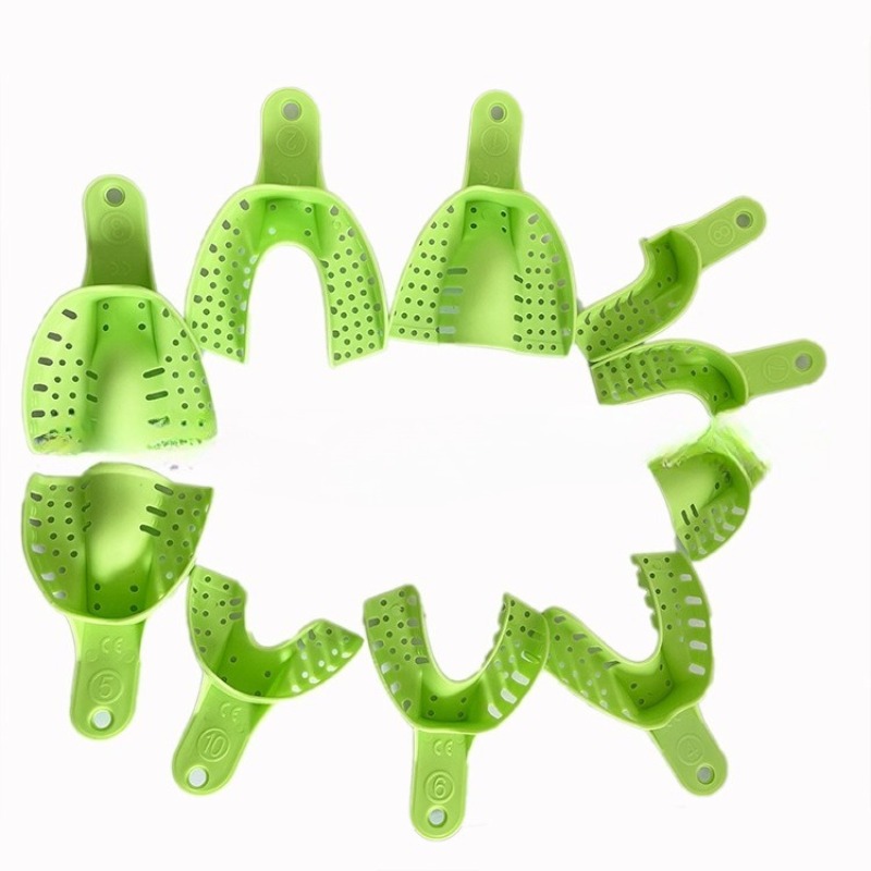 10Pcs/set Dental Impression Tray Silicone Impression Material Good Elasticity Dental Laboratory Orthodontic Tools Dental Care