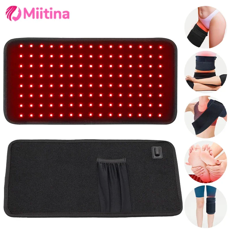 120PCS LED Infrared Light Therapy Pad 660&850nm for Body Fatigue Therapy for Back Knee Hands Feet Relief Health Care Therapy