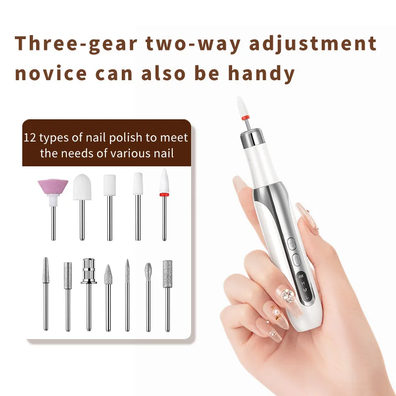 Nail art tools professional set electrical  Nails Grinding Polishing Dead Skin Removal Art Sanding File Pen Manicure Machine
