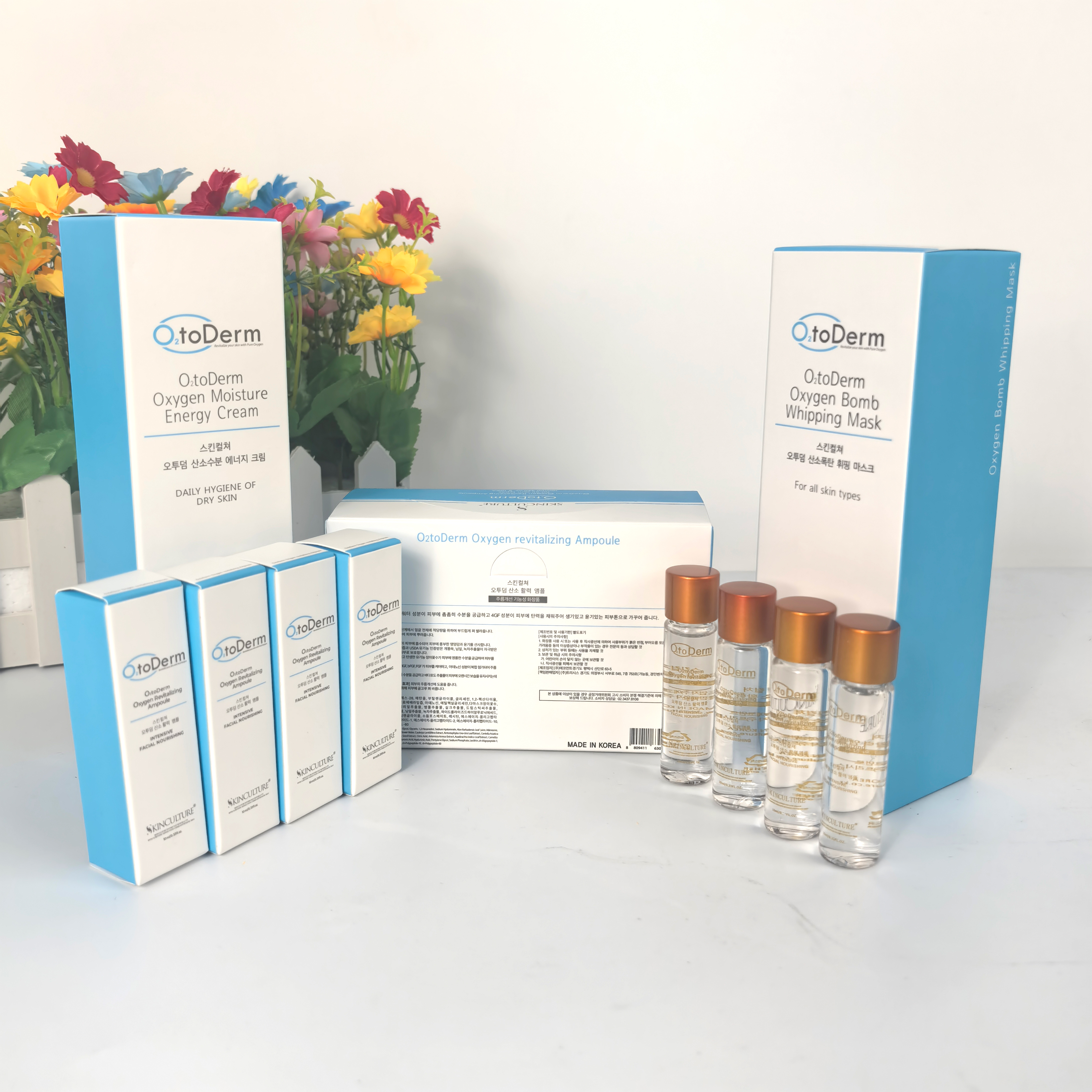 O2toderm Cream Serum Product Skin Care Revitalizing Ampoules Oxygen Bomb Mask Oxygen Moisture O2toderm Serum Product