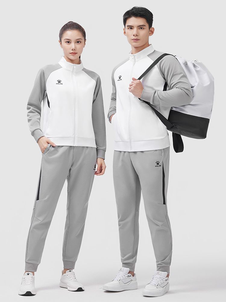 KELME Mens Sportswear Sets Gym Joggings Sport Fitness Tracksuit Outdoor Warm Running Sweatpants Sweatshirts Sport Suit Women