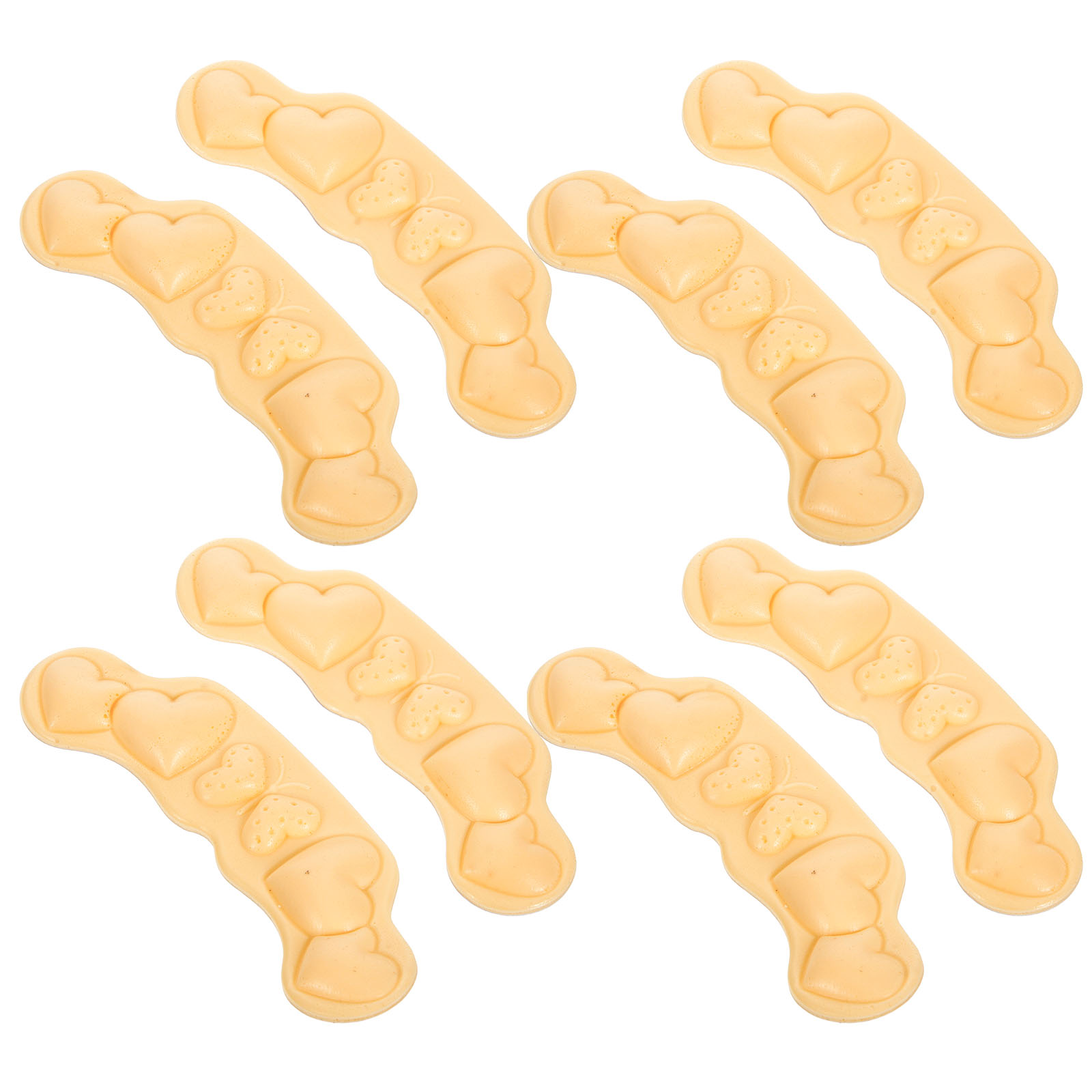 4Pairs Heel Stickers Self-adhesive Protectors Comfort Grips Ladies Shoes Inserts Wear-resistant Heel Pads Blister