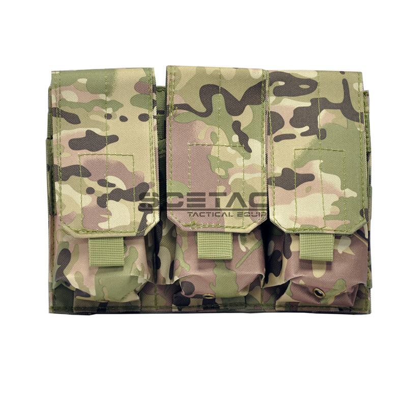 SOETAC Molle 7.62mm Magazine Pouch Tactical Triple Mag Bag For M4 AR 15 Airsoft  Mag POUCH Hunting Accessories