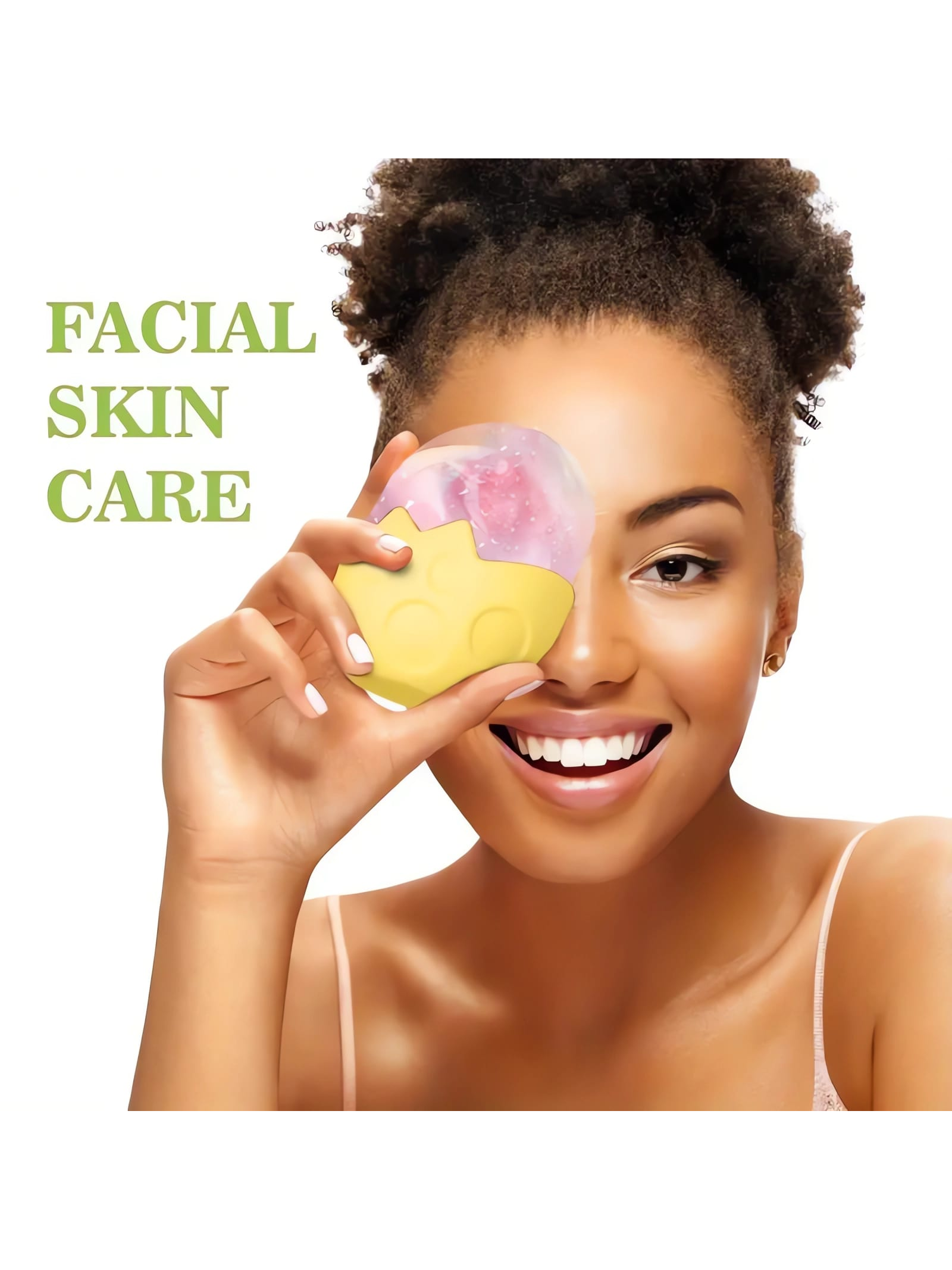 "Silicone Ice Facial Roller Portable Face Massage Tool Skin Care Beauty Lifting - Perfect Gift"