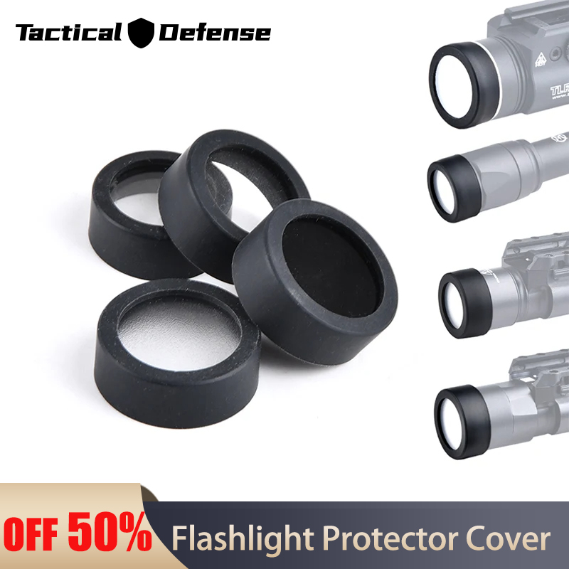 WADSN Tactical M300 M600 X300 X400V Protector Hunting Weapon light LED Flashlight Cover Custom Lens Guard 25.4MM 28MM 30MM 26mm