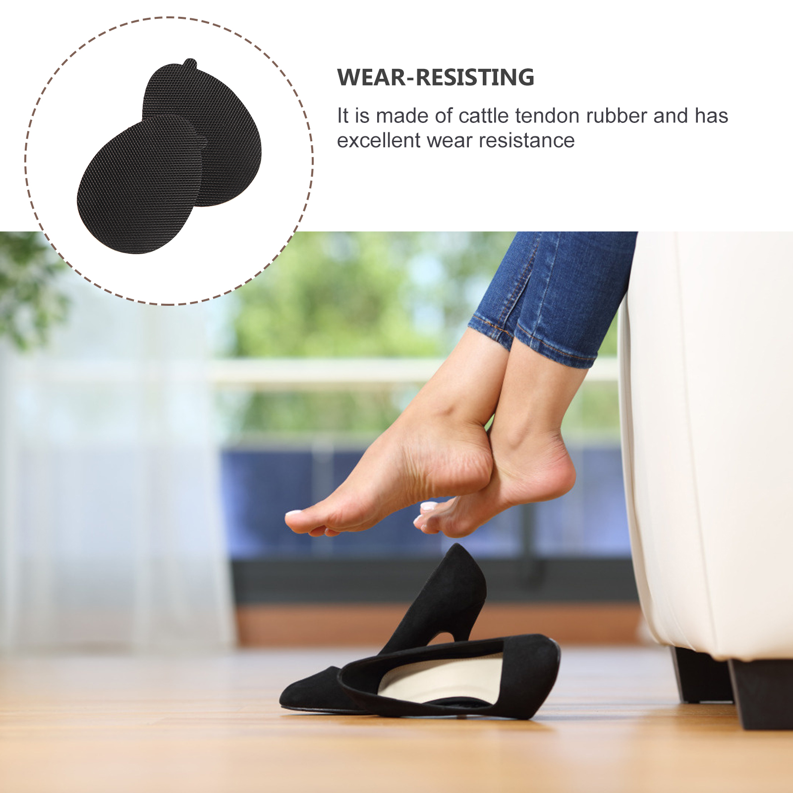 20pcs Anti Slip Stickers for Shoe Soles Insoles Pads Forefoot Half High Heels Shoes Cushions Walking Comfort
