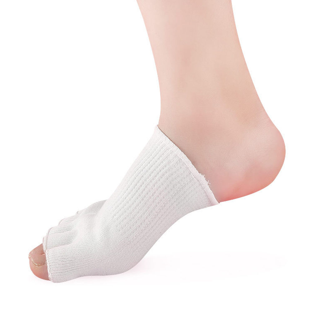 2 Pairs Gel Sock Cover Moisturizing Spa Toe Socks Hydrating Foot Protector Premium Material Durable Cotton Fiber Breathing Dry