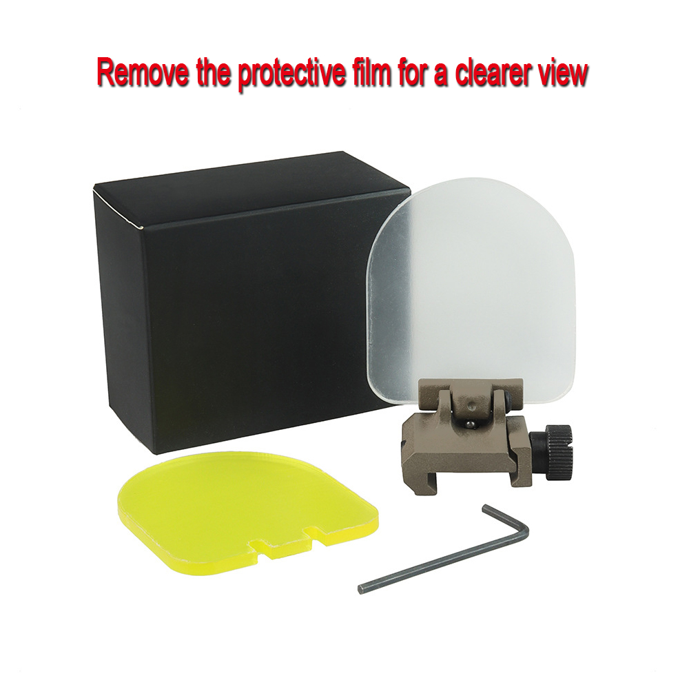 Scope Optic 2.5mm Thick Scope Foldable Sight Lens Protector for Aim Sports Rifle Airsoft Tactical Scope Red Dot