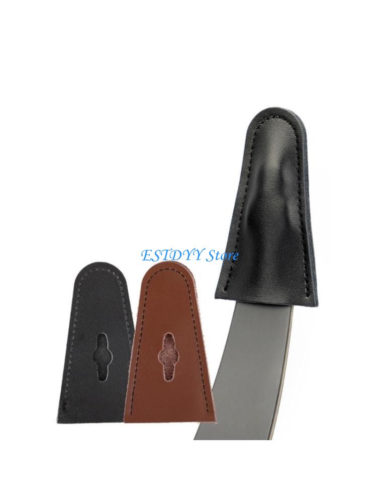 G6DE 1 Pair Leather Bows Tip Guard for Recurve Bows Bows Limb Tip Protectors