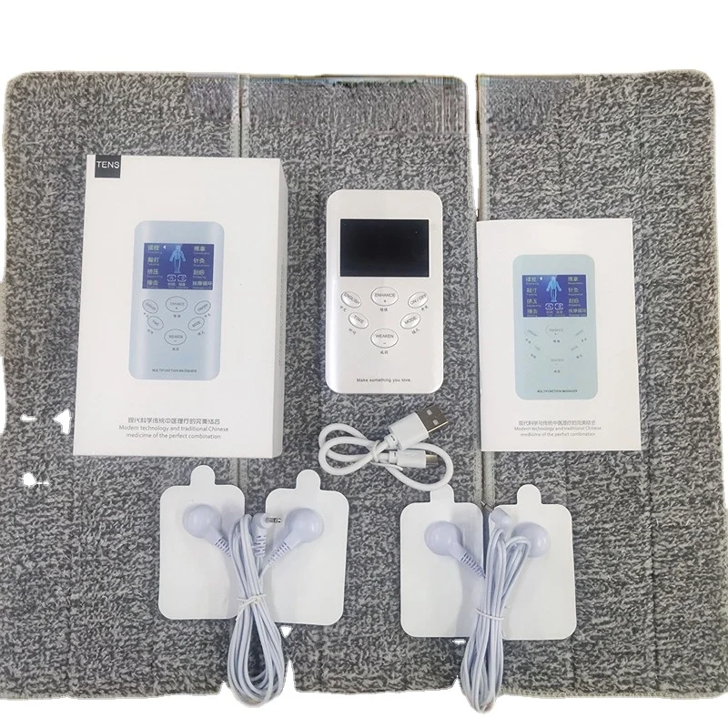 Rechargeable Tens Unit Muscle Stimulator Pulse Massage 2 Channel Lcd Ems Massage Back Neck Pressure Sciatic Nerve Pain and Muscl