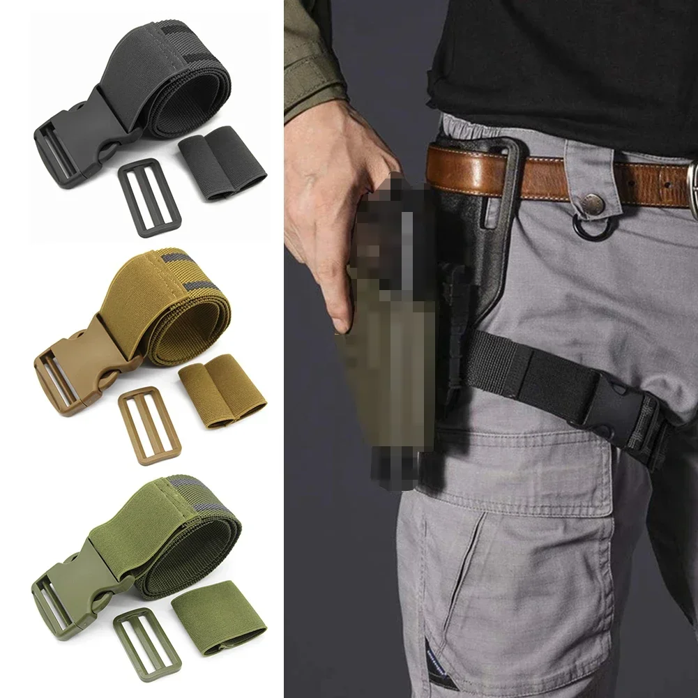 1.5in Tactical Thigh Strap Elastic Band Strap Thigh Drop Leg Holster Gun Strap Cos Elastic Band Platform Strap Belt for G17 19