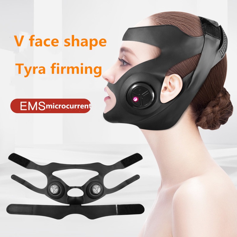 Massager Facial Lifting Machine V-Line Lift Up Bandage Therapy Device Electric V-shaped Thin Face Slimming Cheek Mask