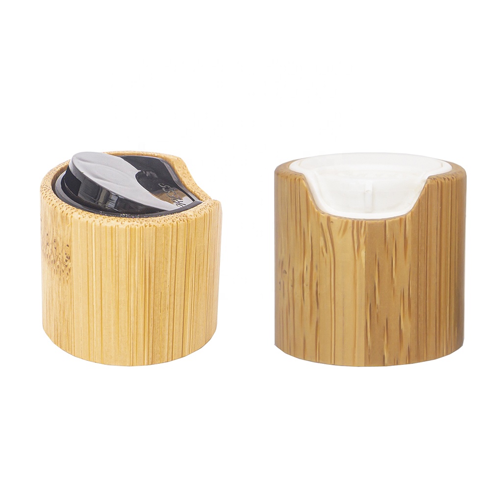 100Pcs 20/410 24/410 Size Custom Logo Accept Natural Bamboo Disc Top Cap Bamboo Disk Caps For Bottles Cover Lid Bamboo Dispenser
